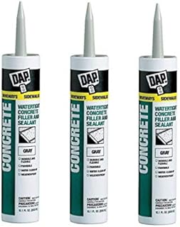 Dap 18021 Concrete and Mortar Watertight Filler and Sealant - Gray 10.1-oz Cartridge (18096). Sold as 3 Pack