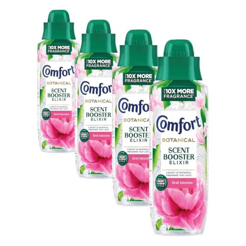 Image of Comfort Botanical First Blooms Scent Booster Elixir up to 10x more fragrance* infuses laundry with long-lasting freshness 460 ml (Pack of 4)