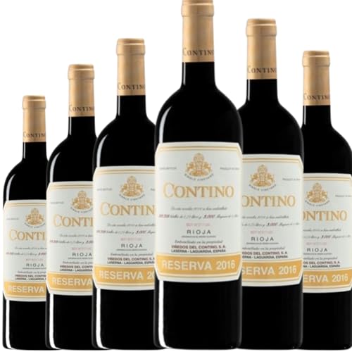 Contino Reserva, vino tinto con crianza que combina Tempranillo, Garnacha, Graciano y Mazuelo para ofrecer equilibrio, estructura y aromas intensos| 6 botellas