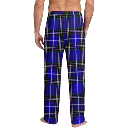 Mens Plaid Pajama Pants Baggy Soft Lounge Bottom Big and Tall Fall Casual Men Pajama Pants3