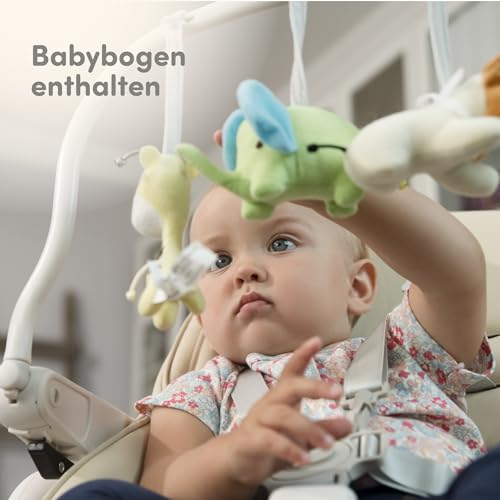 Sweety Fox Hochstuhl Baby mit Liegefunktion - Verstehllbar und Klappbar, Kinderstuhl mit Sicherheitsgurt - Mitwachsender Kinderhochstuhl 6 Monaten bis 3 Jahren, max. 15 kg - Grau