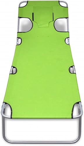 Miniatura 3 de Tumbona ajustable, silla reclinable, tumbona de patio, ideal para exteriores, piscina, playa, tumbona plegable con cojín para la cabeza, acero con