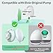 6PC Stride Pump Parts, 4pcs Duckbill Valves and 2pcs Diaphragm Compatible with Elvie Stride Pump, Replacement for Elvie Breast Pump Parts, Breastfeeding Essentials Accessories
