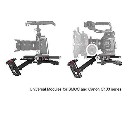 Jtz Dp30 Camera Cage With 15Mm Rail Rod Baseplate Rig And Top Handle + Electronic Handle Grip + Shoulder Pad Extension Arm Bracket Support For Blackmagic Cinema Camera Bmcc Camera #TOP1