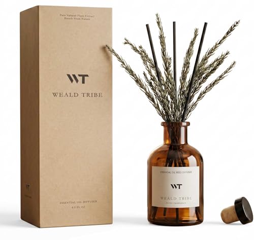WEALD TRIBE Reed Diffuser Set for Bathroom Air...