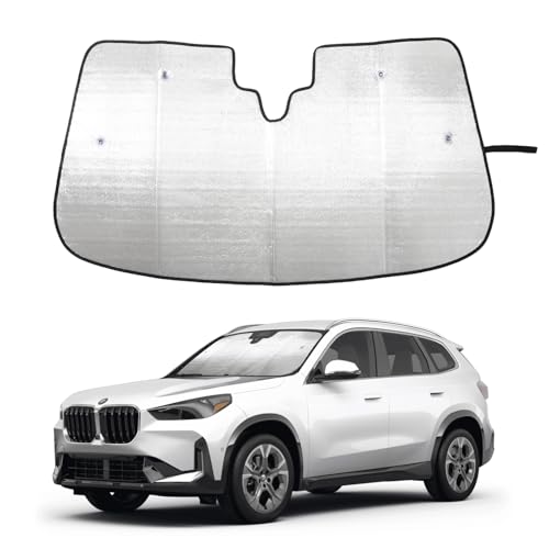 Windshield Sunshade for BMW X1 X2 U11 U10 2023-2025 Front Window Sun Shade Foldable Reflective Sun Visor Custom Sunscreen UV Blocker Privacy Protector HeatShield Keep Your Car Cooler
