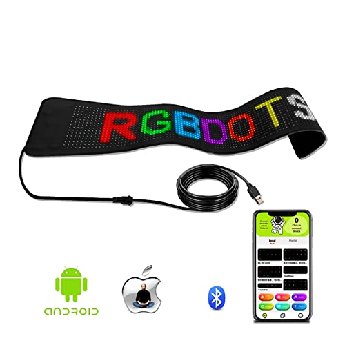 Luz de pantalla electrónica para coche programable con mensajes DIY 4