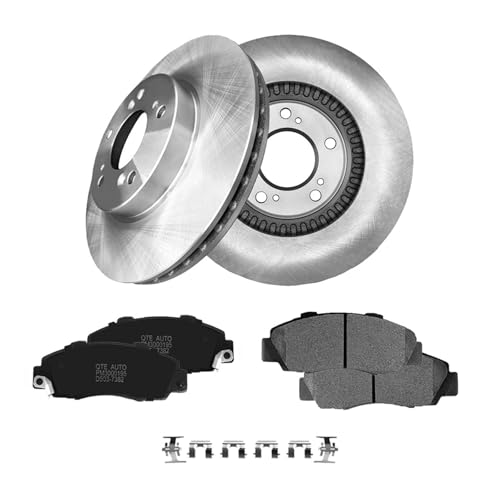PM Auto Set of 6 Front 282mm Brake Disc Rotors-D503 7382 Ceramic Brake Pad Kit Replacement For...