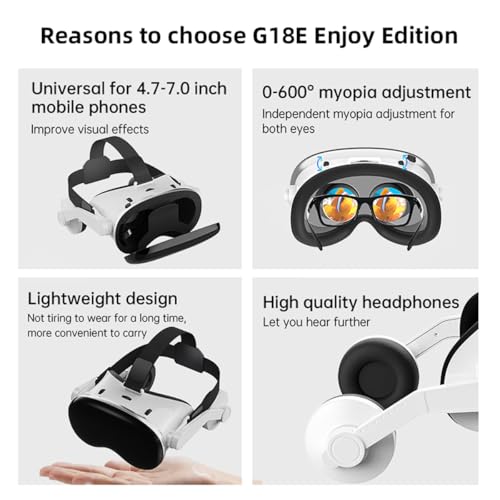 Casque de réalité virtuelle 3D Android iPhone pour jeux vidéo et films panoramiques