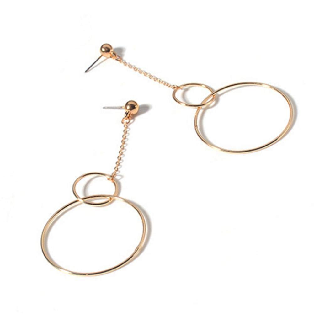 Rubyu fringe intimate ear chains gold star earrings 8 shape tassel earring long earring jewellery for women and girls