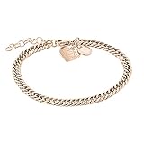 LIEBESKIND Armband Broken Heart Edelstahl IP Roségold
