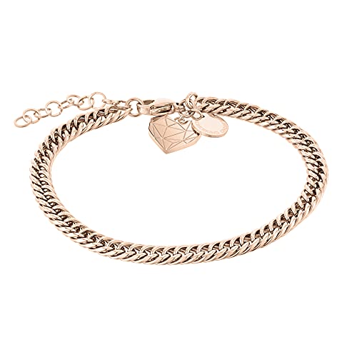 LIEBESKIND Armband Broken Heart Edelstahl IP Roségold
