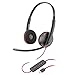 Poly (Plantronics) Blackwire 3220 Stereo Headset, On Ear w/Noise-canceling mic, 118g, Connect to Mobile/Tablet via USB-C/A, Lightweight Metal Headband, Dynamic EQ, Hi-Fi Stereo, Black, 9P7X8AA