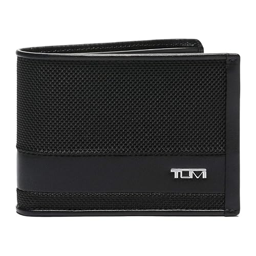 TUMI - Alpha Double Billfold - Men's Premium Wallet - Secure & Durable with Hidden Card Pocket - Black