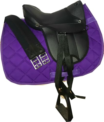 German Riding Sattelset Little Star Sonderedition (schwarz lila)