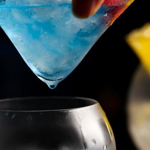 Copas de cóctel de cristal transparente de dos piezas para licores y combinados de bar 6