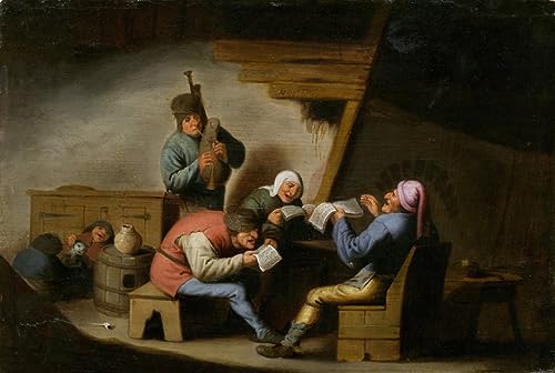 Peintures les chanteurs du village d'Adriaen Jansz Van Ostade toile premium