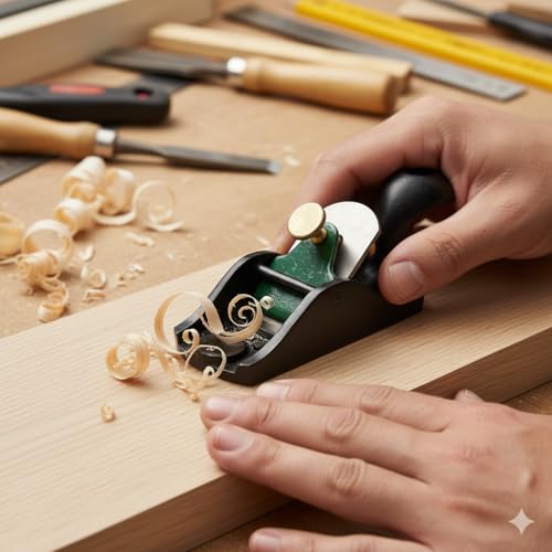 Image of Tools Mini Squirrel Palm Plane With Solid Brass nut 3-1 /8 inch INCH (115MM) Long Blade Width 25mm Seasoned Casting Jack Plane