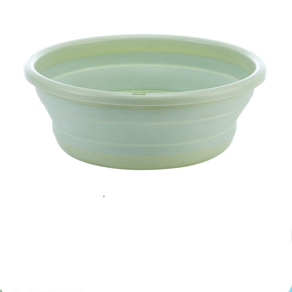 Ulalaza Collapsible Wash Basin with Hanging Hole Lightweight Folding Basin for Home Kitchen Outdoor Camping
