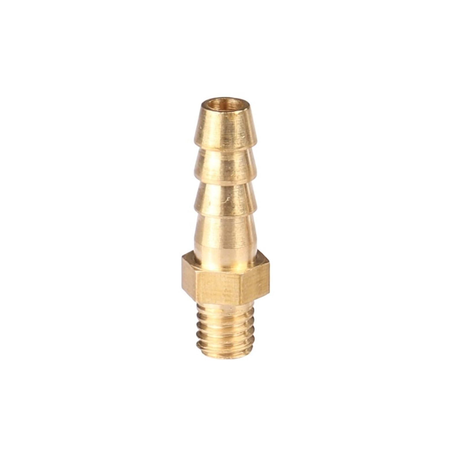 Conector de tubería de latón M3 a M8 con rosca macho métrica en pack de 50 unidades