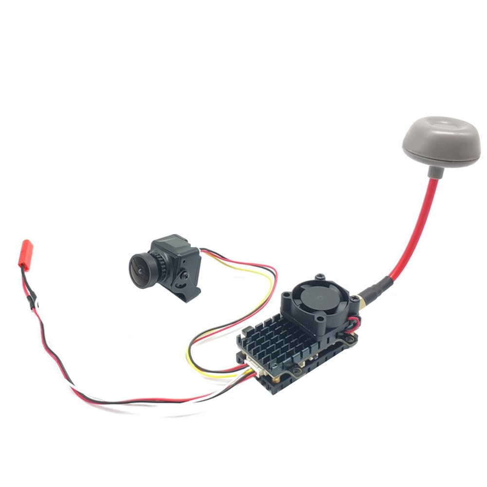Trasmettitore FPV VTX da 5,8 GHz 2 W + Camma CMOS 1200TVL + Antenna FPV 2000 MW 48CH Trasmettitore Audio Video per Drone FPV A Lungo Raggio
