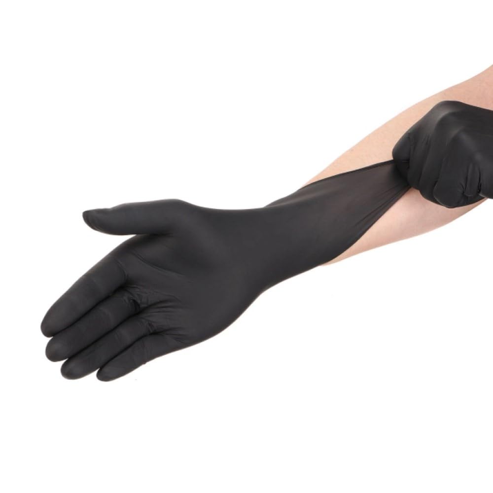 Generico WALKING GUANTI CHEF NERI IN NITRILE - PACCO DA 1000 PEZZI - | VARIE TAGLIE IN OFFERTA | 4 GRAMMI - USO PROFESSIONALE RISTORAZIONE FOOD CHEF ALIMENTARE ALIMENTI (M)