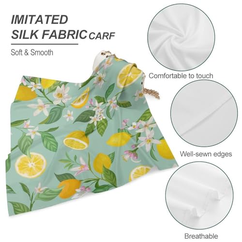 Satin Square Head Scarves, Fashion Silk Feeling Neck Scarf Ladies Short Bandana Lightweight Hair Scarf for Women Gift4