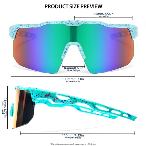 Image of Youth Baseball Sunglasses for Boys Girls Softball Cycling Sports Sunglasses Kids Lightweight UV Protection