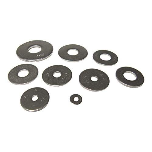 Penny Washers Stainless Steel A4-Marine Grade (316) M3 M4 M5 M6 M8 M10 M12 (25, M10X25X1.5)