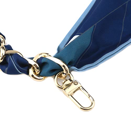 Image of Silk Scarf Purse Chain Strap Handbag Handle Replacement Elegant Bag Decoration for Ladies Bag