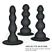 UTIMI Vibrating Butt Plugs Anal Beads Prostate Massager with One Bullet Vibrator（Three-Piece Suit)