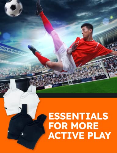 Addy & Plusy Sports Sports Ankle Guard Soccer Guard 1 Pair Black & White Set (Black&White) #TOP1