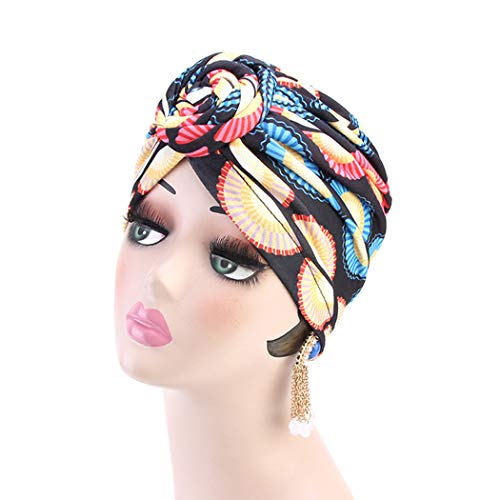Xzbailisha XZZ93 Women Indian Stretchy Turban Colorful Head Wrap Chemo Hat… … thumb #3