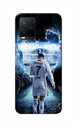Image of Printed Hard Back Cover Case for Vivo T1x Back Cover (Footbal Legend) -702