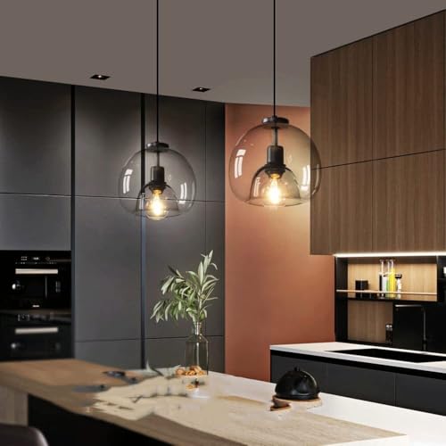 Lámpara de araña de estilo industrial nórdico con cristal decorativo E27 3