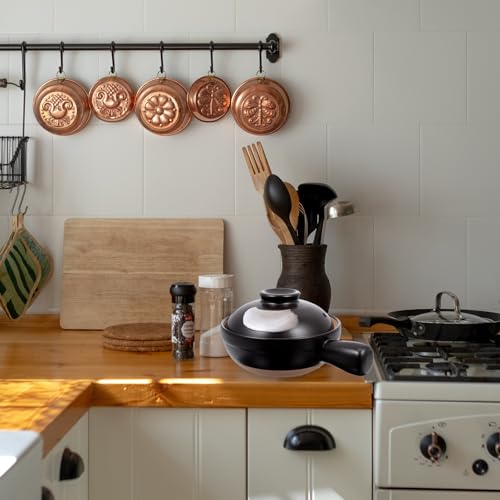Marmite pour cuisson casserole résistante à la chaleur GARVALON noire