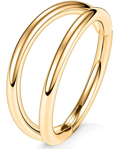 OUFER Body Piercing 16G Piercing Conch Piercing Helix Acier Chirurgical 316L Piercing Oreille Cartilage Piercing Nez Anneau Segment Articulé Septum Nez Piercing Daith Tragus pour Femme Homme