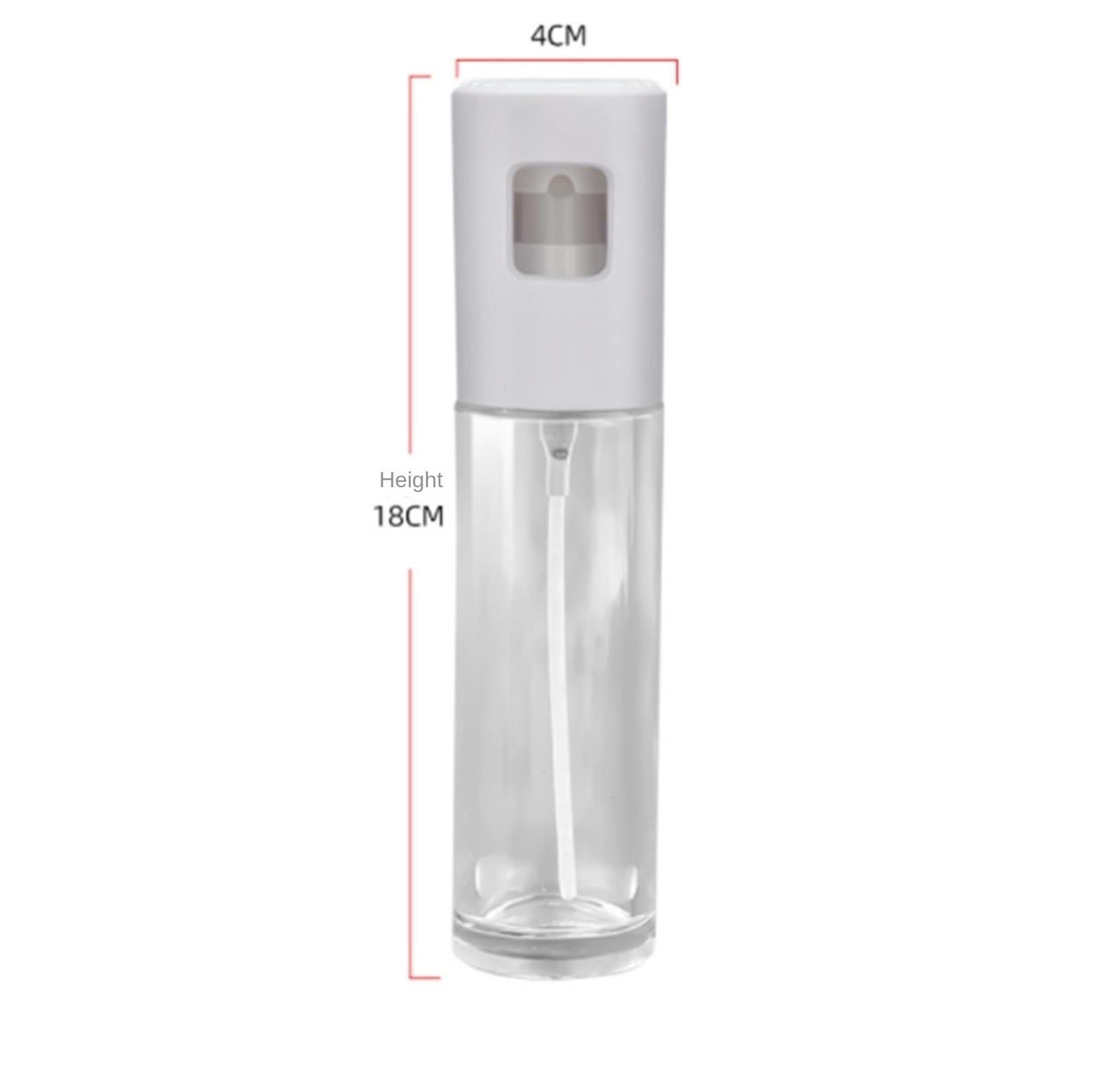 Spruzzino Olio Antigoccia Flacone Spray For Olio D'oliva In Vetro For Uso Domestico, For Friggere, Grigliare E In Friggitrice Ad Aria Dura Frittura(White)