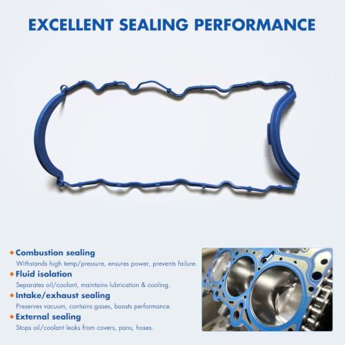 Image of Oil Pan Gasket Fit for Chevrolet S10 / Astro /Blazer 1996-2006 | for GMC Safari / Sonoma / C1500 / Jimmy 1996-2006,for Oldsmobile Bravada 1996-2001 4.3L V6,Replace OS30680R,PG3129