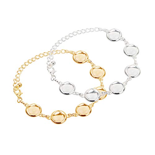 Bracelets en laiton réglables pour créer vos bijoux fantaisie lors d'ateliers DIY