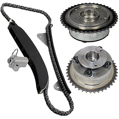 noptul Engine Timing Chain Kit, Suitable for Hyundai Kia Elantra Sonata Tucson Optima Soul Forte 2.0L G4NC, Automotive Camshaft Adjuster Set Replacement Part with 2 CVVT Gears 24321-2E200 Cover
