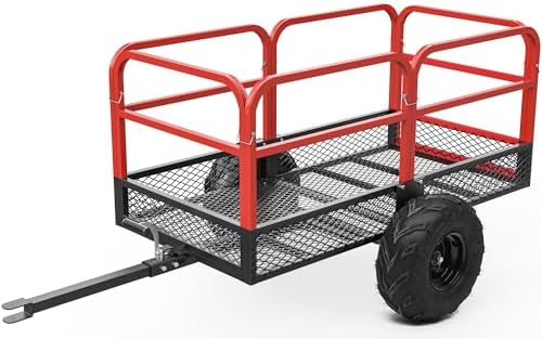 YITAMOTOR 22 Cu.Ft. ATV Dump Trailer, Heavy Duty Tow Behind Dump ...