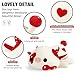 Onsoyours Cute Cow Plushie, Soft Stuffed Mushroom Love Cow Squishy Plush Animal Toy Pillow Gift for Kids (Red Mushroom Cow, 12