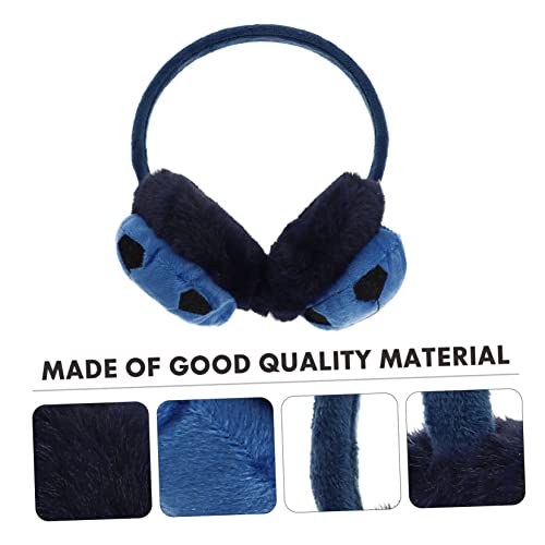 BESTYASH Soccer Shape Winter Earmuff for Boys Lightweight Warm Outdoor Ear Cover Cute Football Design Comfortable Soft Ear Warmer for Cold Weather Blue Black2