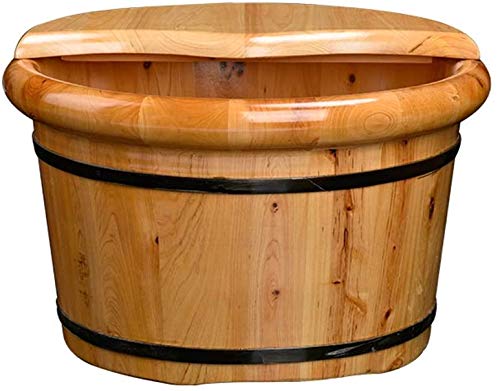 Spa de pies de madera maciza con tapa