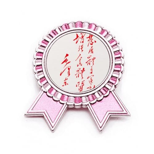 Broche Mao offrez un bijou en métal rose original pour les passionnés