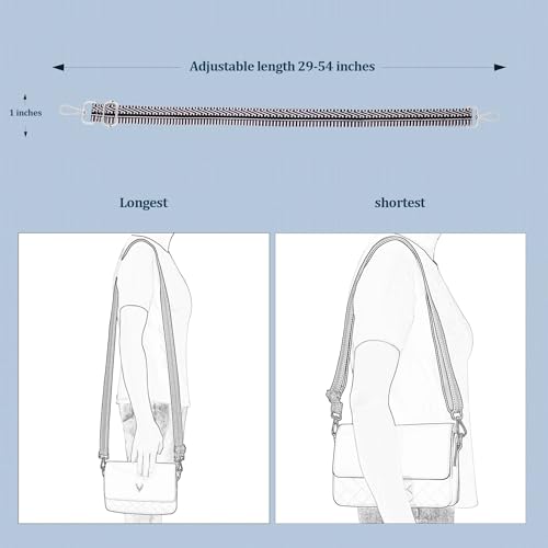Image of chushui 1 inch Purse Strap,Replacement Crossbody Strap Adjustable Shoulder Strap for Handbag Bag