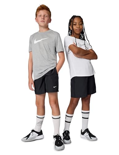 Nike Unisex Kids Multi Dri-Fit Training Shorts Black/White Medium