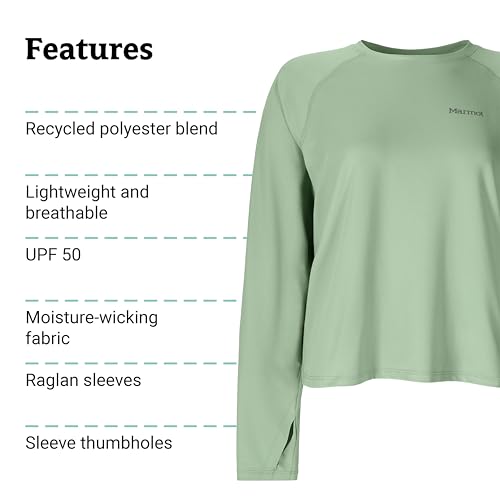 Image of MARMOT Women's Windridge Moisture Wicking, Breathable, UPF 50 Long Sleeve Shirt