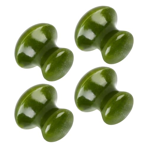 Kit de pierres de massage en jade authentique : 4 champignons de massage visage haut de gamme